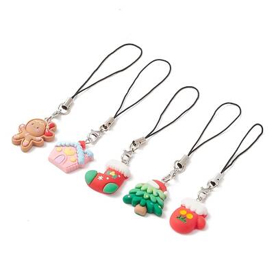Christmas Opaque Resin Mobile Straps