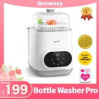 Grownsy Bottle Washer Pro - All in One Machine for Easy Cleaning - Sterilizer and Dryer for Baby Bottles, Pump Parts, and Sip...