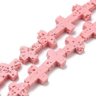 Synthetic Lava Rock Beads Strands