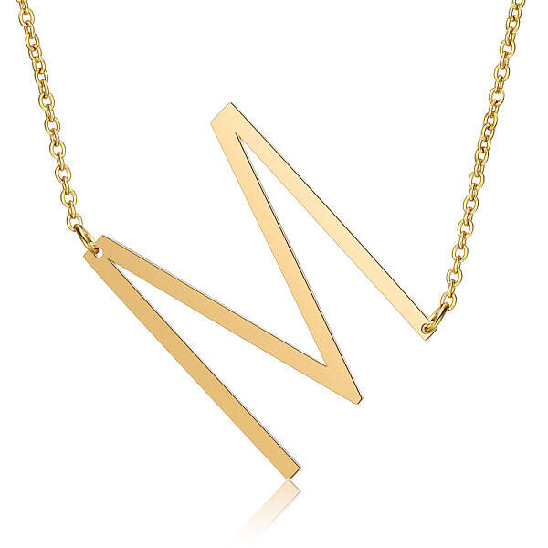 201 Stainless Steel Initial Pendants Necklaces