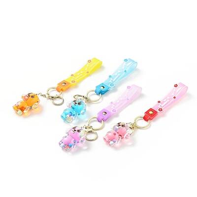 Dog Acrylic Pendant Keychain