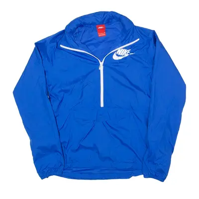 NIKE 1/4 Zip Anorak Jacket Blue Womens S