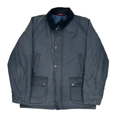 Barbour Jacket - Large Navy Cotton