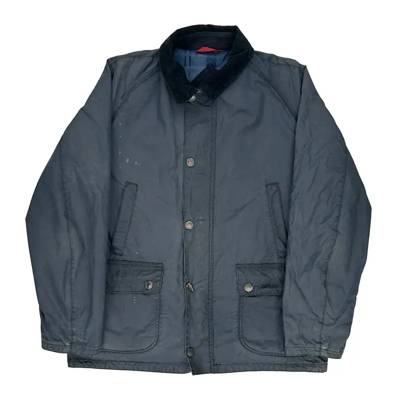 Barbour Jacket - Large Navy Cotton