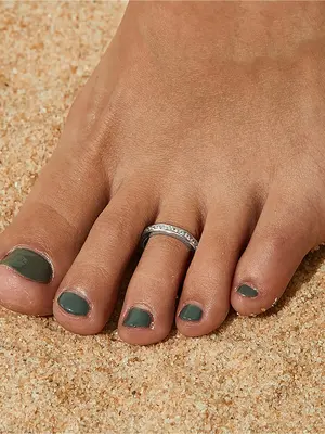 Adjustable Foot Ring, Fashionable Simple Artificial Zircon Inlaid Foot Ring, Fashion Foot Jewelry for Women & Girls, Trendy A...