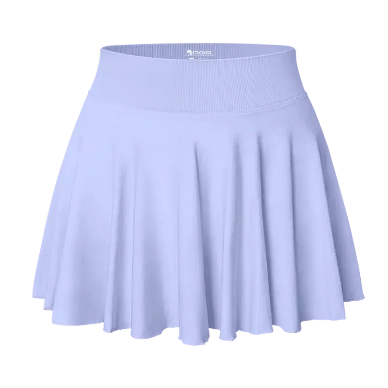 OYV Women 1 Piece Skirt 1 In 1 Flowy Basic Versatile Stretchy Flared Casual Mini Skirt