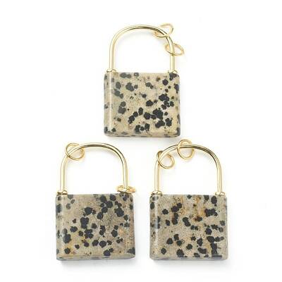 Natural Dalmatian Jasper Pendants