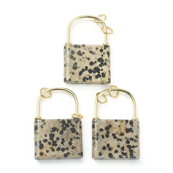 Natural Dalmatian Jasper Pendants