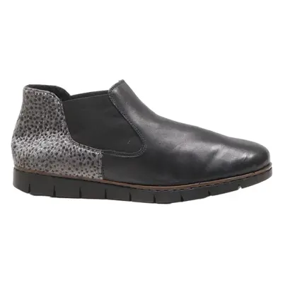 RIEKER Chelsea Boots Black Leather Womens UK 7