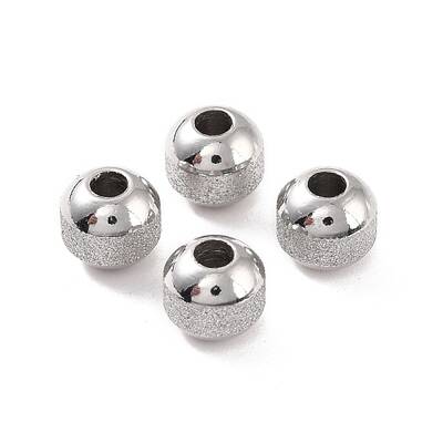 Non-Tarnish Textured 304 Stainless Steel Beads