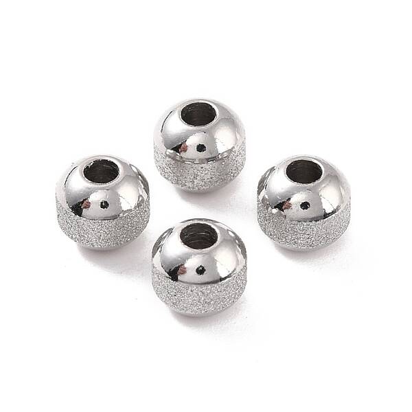 Non-Tarnish Textured 304 Stainless Steel Beads