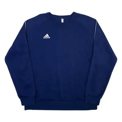 ADIDAS Mens Sweatshirt Blue Crew Neck XL