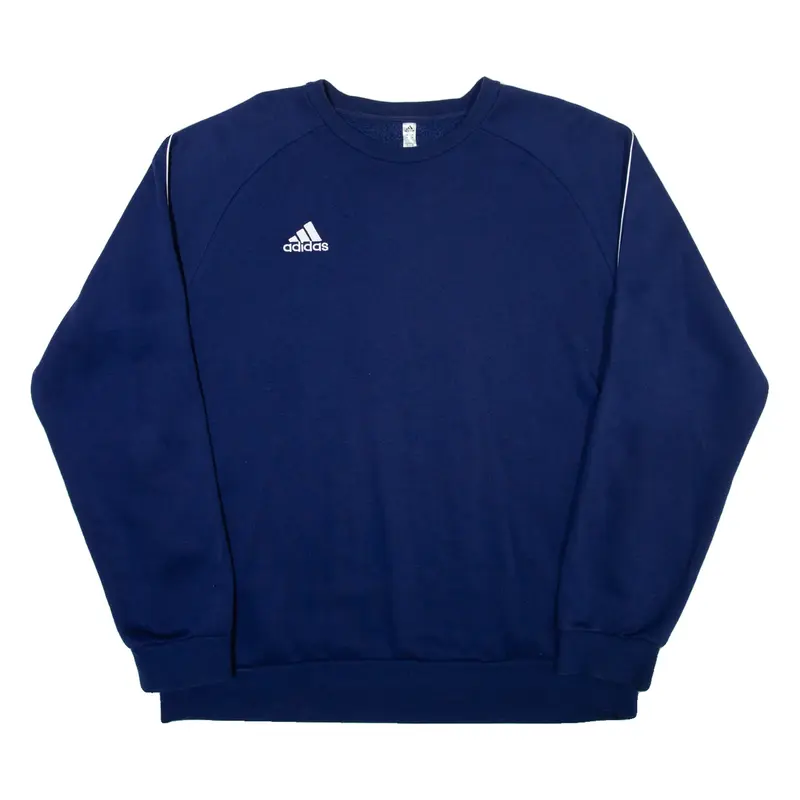 ADIDAS Mens Sweatshirt Blue Crew Neck XL