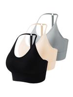 Women's Solid Adjustable Strap Lingerie Top, Casual Comfortable Regular Fit Push Up Bra, Sports Bra for Women, Women's Underw...