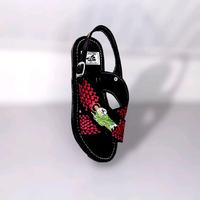 Huarache Cruzado Caballero SJT  Male Bordado Artesanal Leather and Robber Sole Flat Heel Summer No Heel Round Toe Sandals Squ...