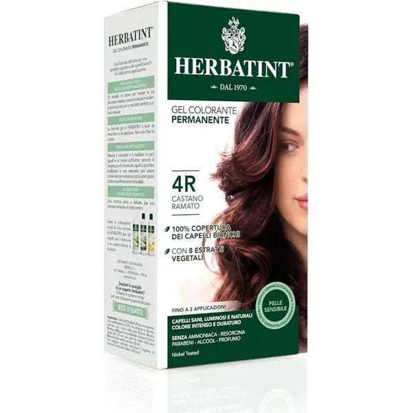 Permanent Color Gel 4R Copper Brown Herbatint 170ml