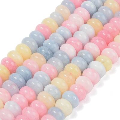 Dyed Natural White Jade Beads Strands