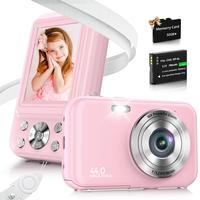 1080P retro  digital  camera, 44 megapixels (with 32GB memory card), 16x digital zoom with fill-in light, retro camera for do...