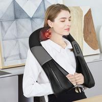Nekteck Ergonomic 8 Deep-Kneading Massage Nodes with Heat Electric Shiatsu Back Massager for Neck Shoulder & Body Muscle Reli...
