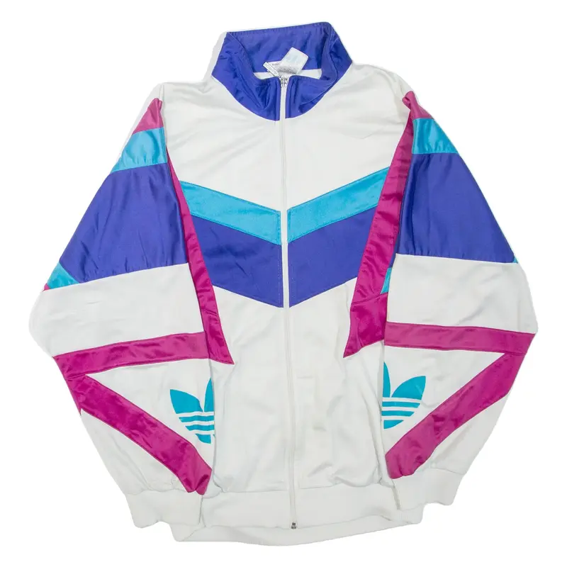 ADIDAS Mens Track Jacket White L