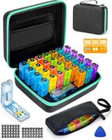 Monthly Pill Organizer 3 Times a Days, Friwole Medicine Organizer Box with Portable Hard Shell and Pill Cutter, 31 Day Pill B...