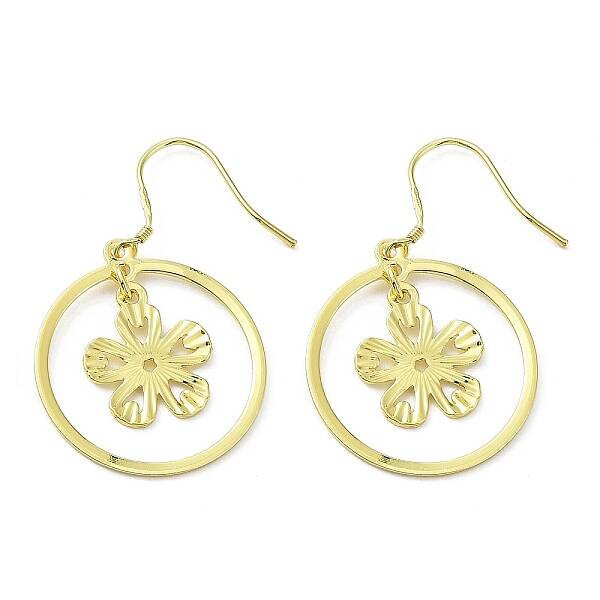 Snowflake & Flower Asymmetrical Earrings