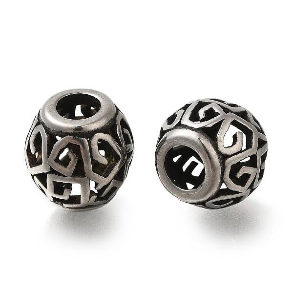 304 Stainless Steel European Beads