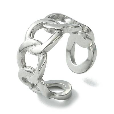 Non-Tarnish 304 Stainless Steel Open Cuff Ring