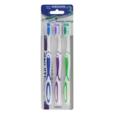 Superwhite Family Medium Toothbrush X3
