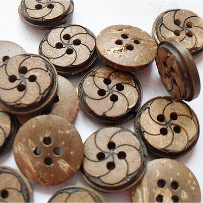 Art Buttons in Round Shape with 4-Hole for Kids