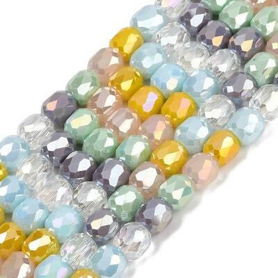 Electroplate Opaque Glass Beads Strands