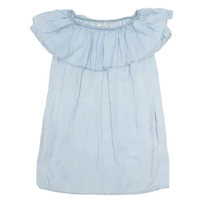 ZARA Womens Shift Dress Blue Short Sleeve Knee Length XS