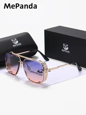 Vintage Ombre Frame Top Bar Design Aviator Sunglasses, Large Frame Sunglasses for Everyday Use, Fashion Accessories for Outdo...