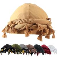 1pack Ethnic Style Men's Headscarf Hat, Elastic Hair Care Braid Hat, Satin Lining Head Hat, Turban Beanie Hat With Tassel Det...