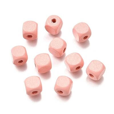 Spray Painted Wooden Beads