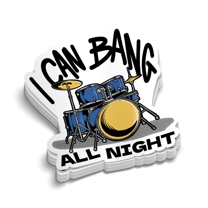 Bang All Night - Hard Hat Decal