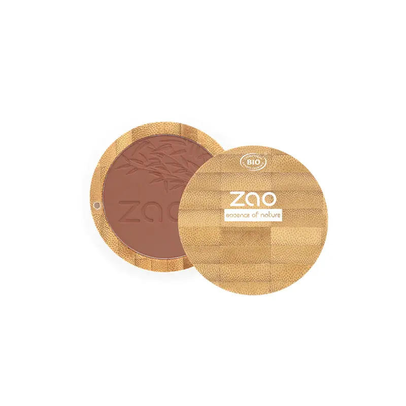 Zao Make Up Blush Compact, 321 Brown Orange (9 G)