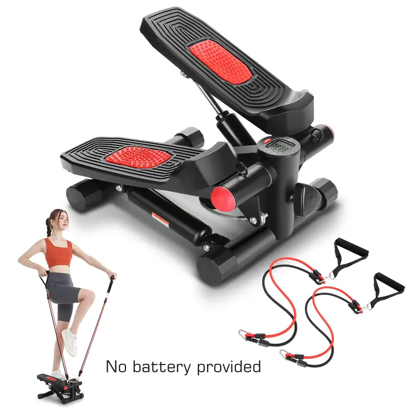 Ancheer Steppers for Exercise with double Resistance Bands ，Mini Stepper For Home and Office Use/LCD Monitor with 250LBS Lo...