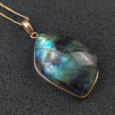 Natural Labradorite Pendants