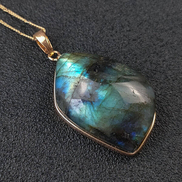 Natural Labradorite Pendants