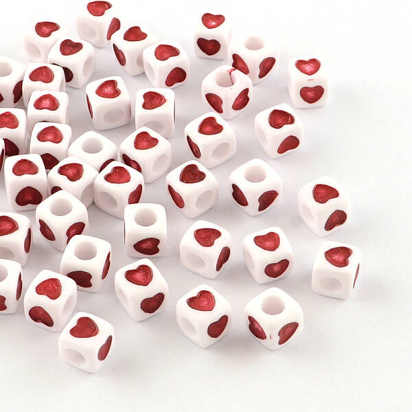 Opaque Acrylic European Beads