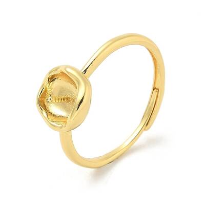 Brass Open Cuff Ring Settings