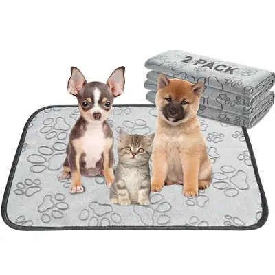 Reusable Puppy Pads - 2 Pack Washable, Waterproof, Non-Slip, Leakproof Training Mats (18\