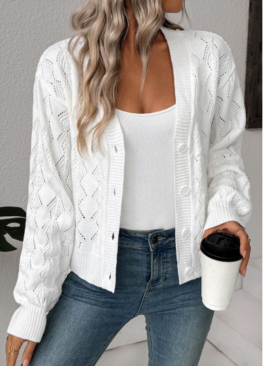 Modlily White Light Cardigan - XL