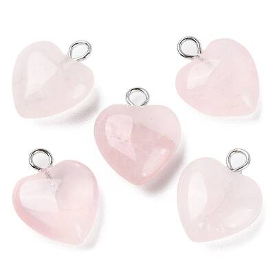 Natural Rose Quartz Pendants