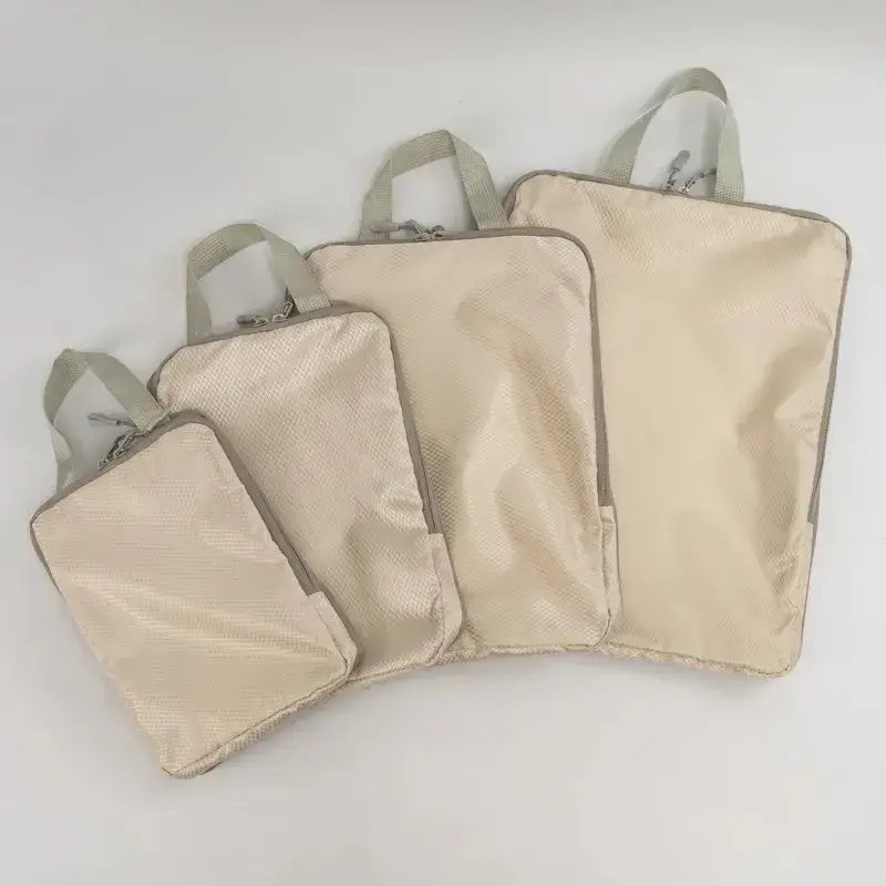 Compression Packing Cubes 4 Pcs Expandable Travel waterproof Organizer Bags