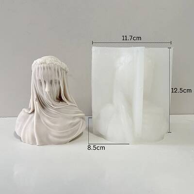 Greek Goddess Food Grade Silicone Bust Portrait Candle Molds