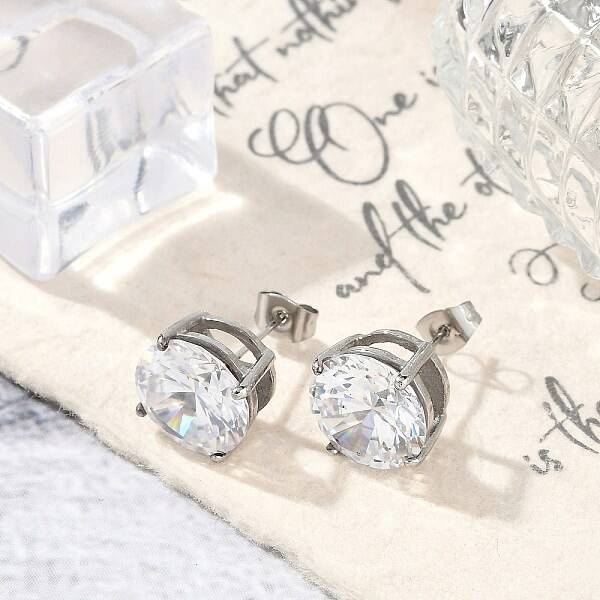 304 Stainless Steel Stud Earrings for Women