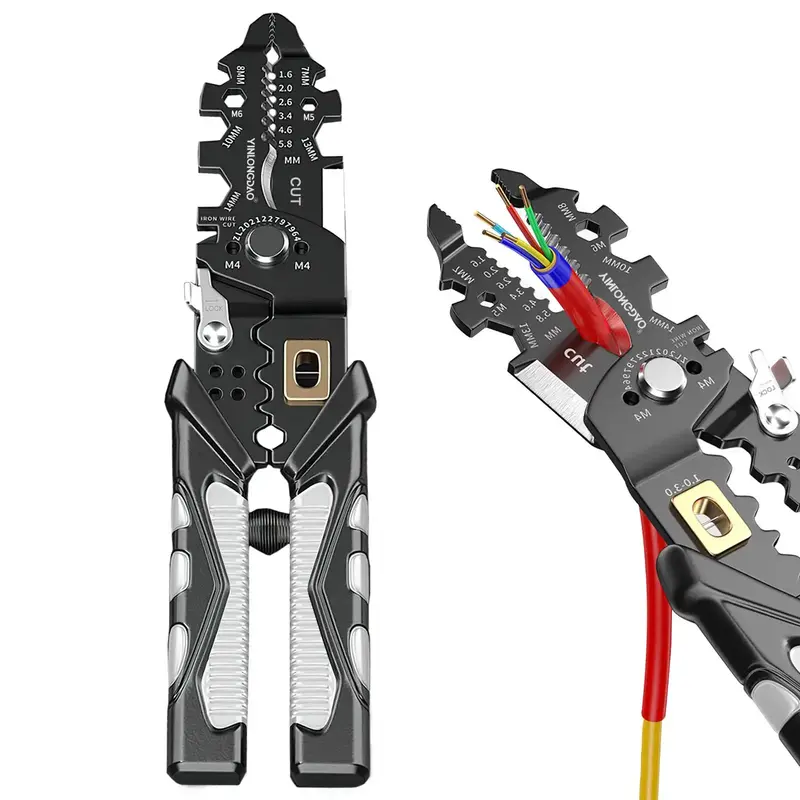 25 in 1 Multi-Purpose Wire Stripper Tools for Mechanics, Work Equipment for Men, Electrician Crimping Tool For Terminal Wi...