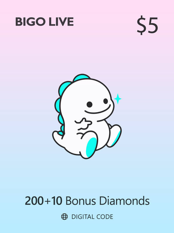 Bigo live 200 + 10 Bonus Diamonds Global 5 USD | Others